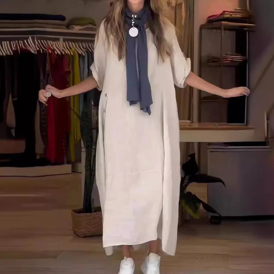 SELENA | Robe Décontractée Élégante avec Boutons