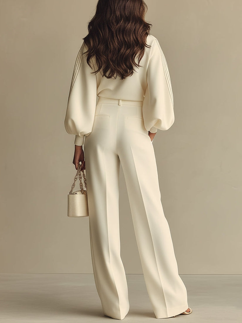 Selena – ensemble à rayures avec pantalon large