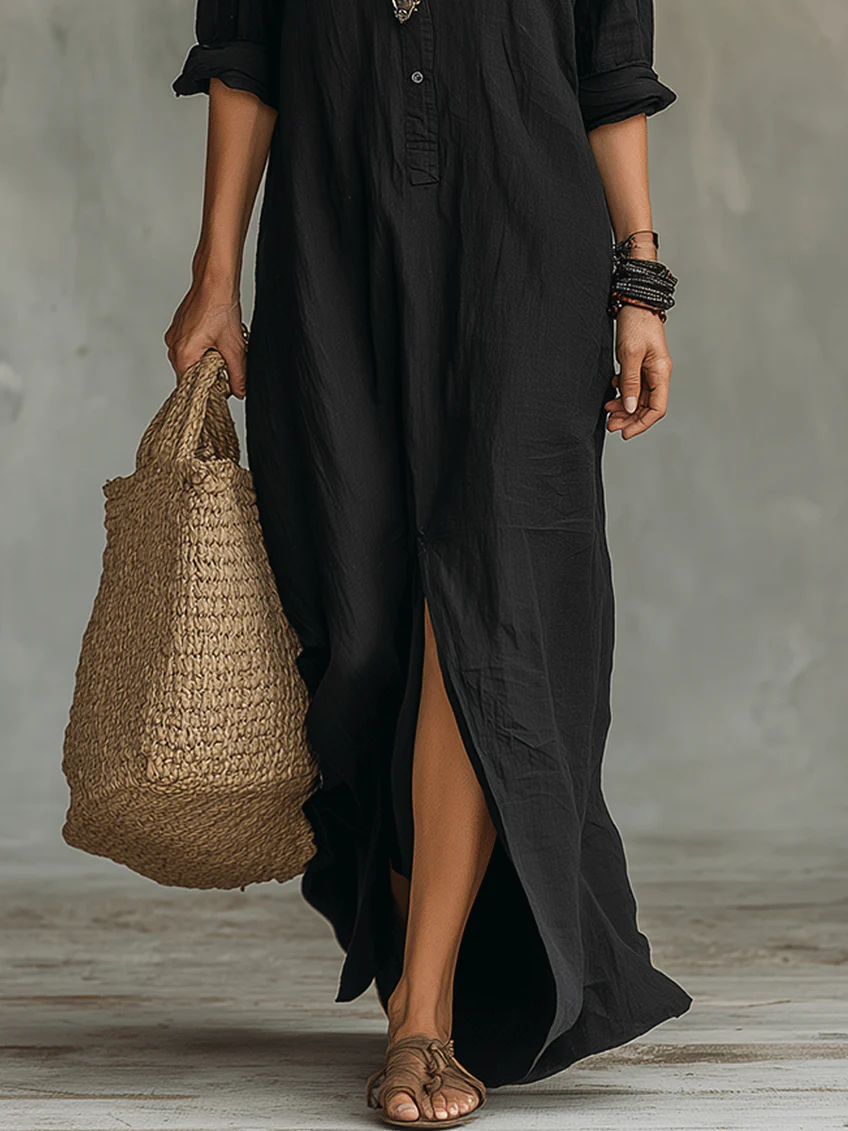 WILLOW | Robe Maxi Éffortless Silhouette Flatteuse Polyvalente Pour le Quotidien
