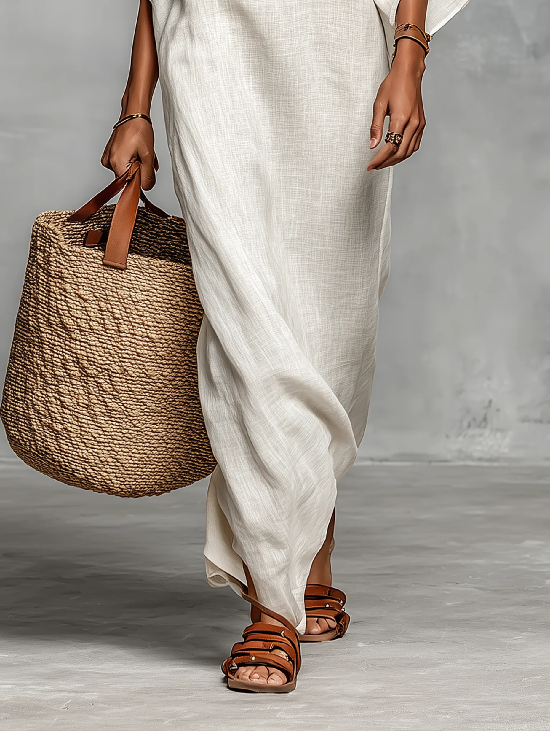 Aveline | Robe Maxi Off-Shoulder avec Manches Chauve-Souris