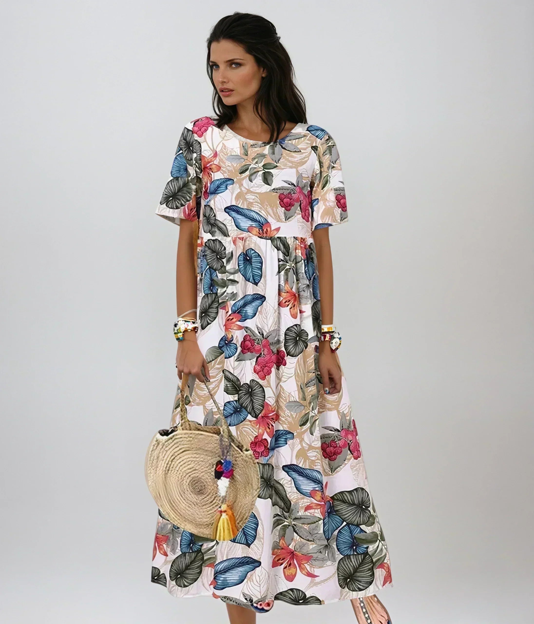 Robe florale élégante Temi