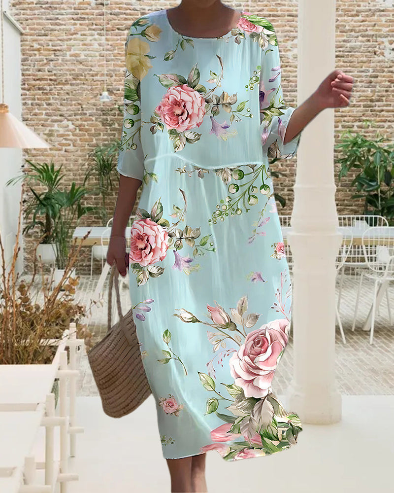 Annalisa | Robe Fleurie Élégante et Confortable pour les Jours Ensoleillés