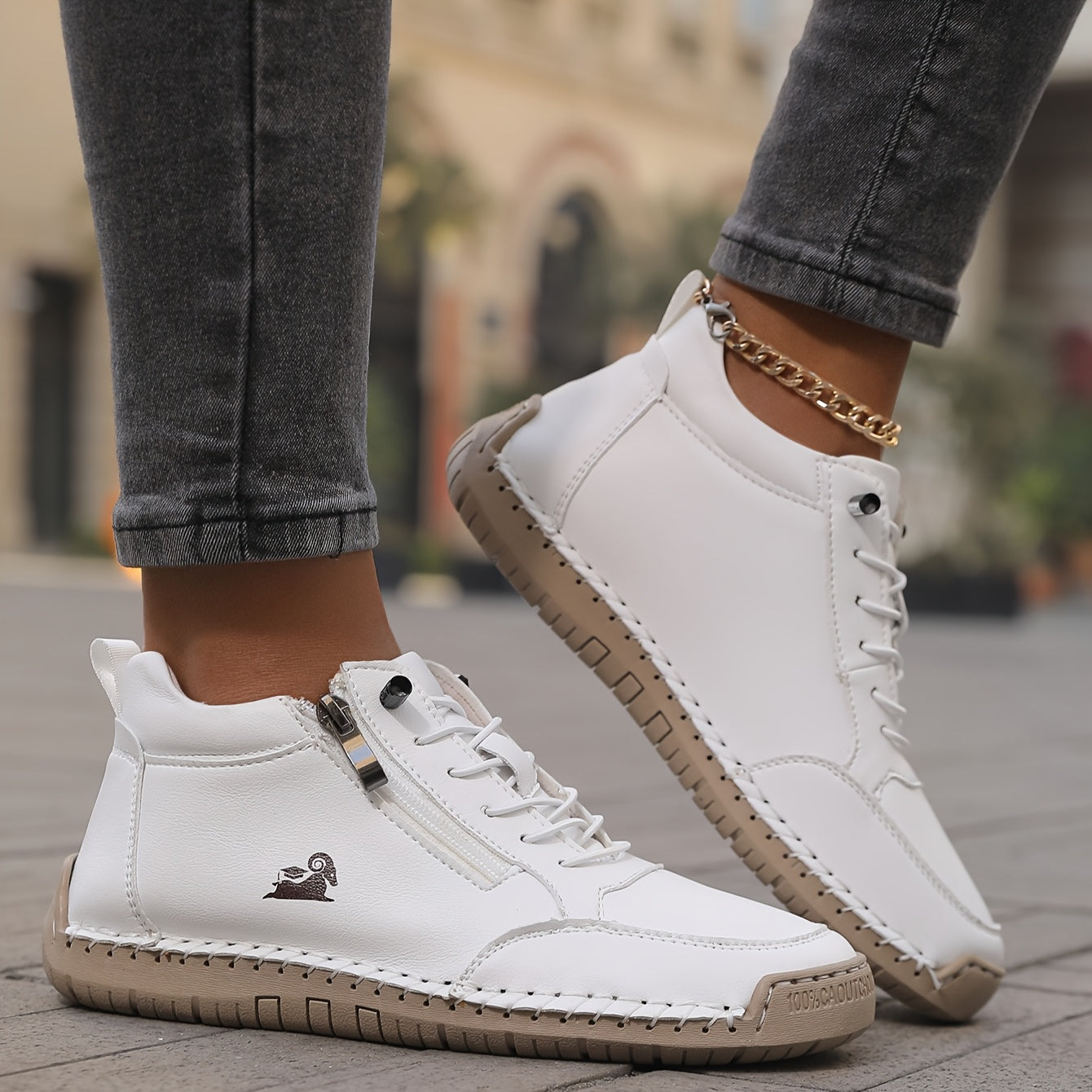 Mila™ – Baskets confortables + Fermeture éclair
