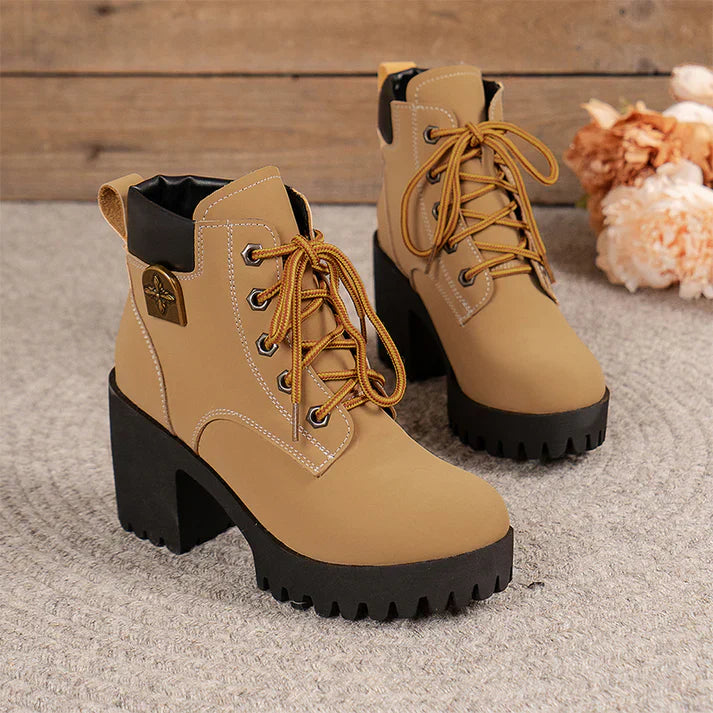 Emma | Bottines à talon avec plateforme
