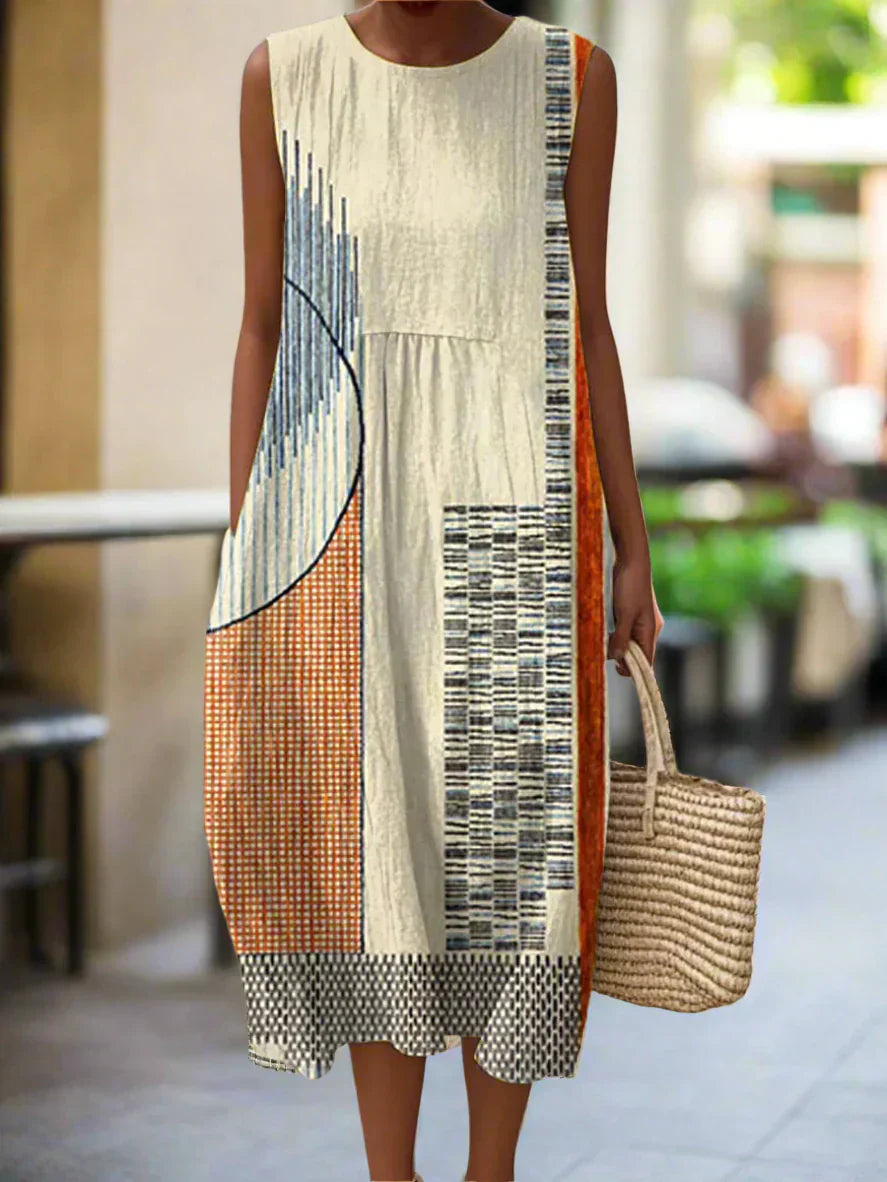 SABRINA | Robe Midi Élégante avec Confort Discret et Style Intemporel pour Tous les Jours