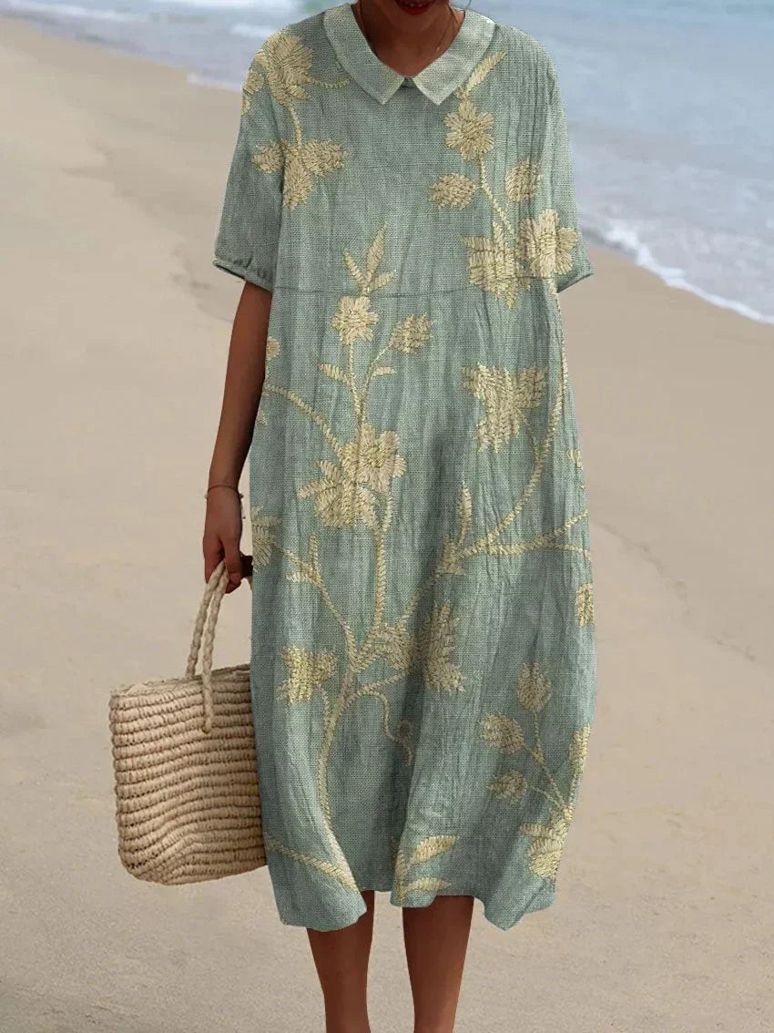 Robe imprimée brise d'été