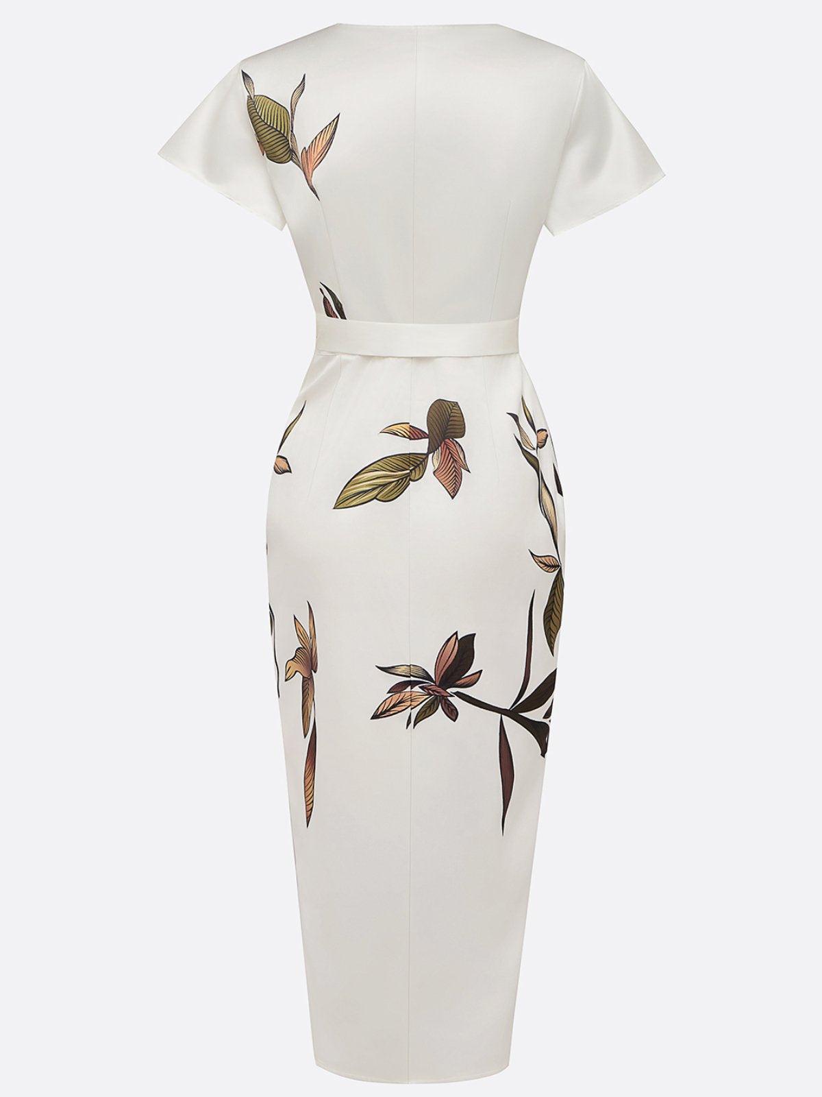 Elin | Robe portefeuille élégante à imprimé floral