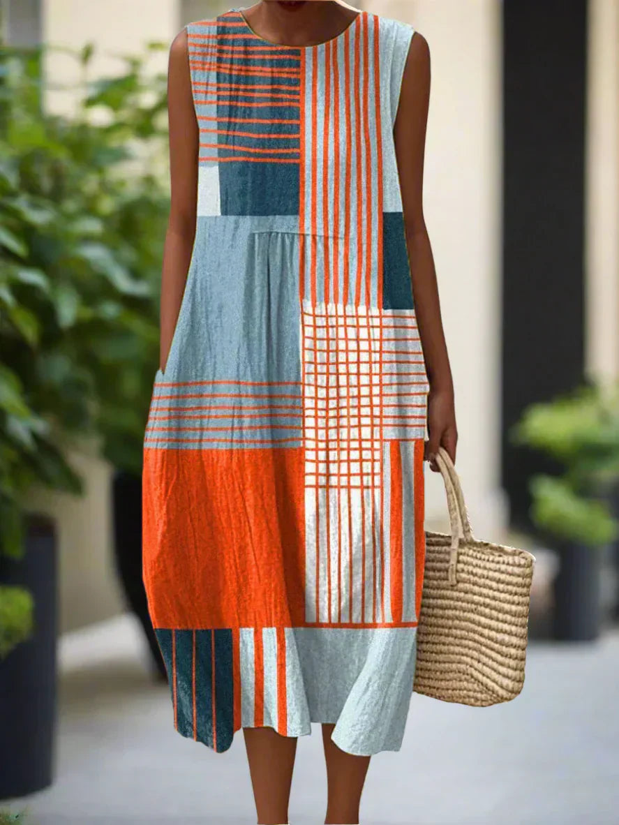 SABRINA | Robe Midi Élégante avec Confort Discret et Style Intemporel pour Tous les Jours
