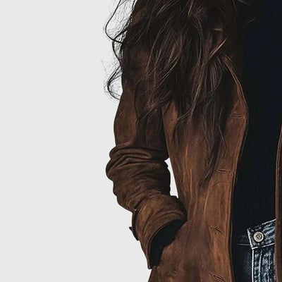 Julia™ – Manteau long en suédine