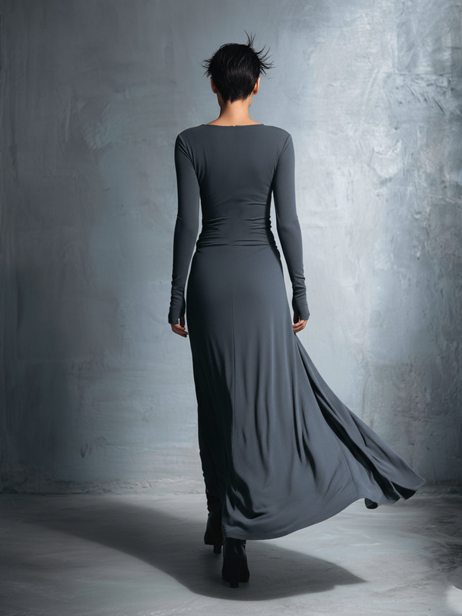 Nyama™ | Robe maxi avec nœud latéral