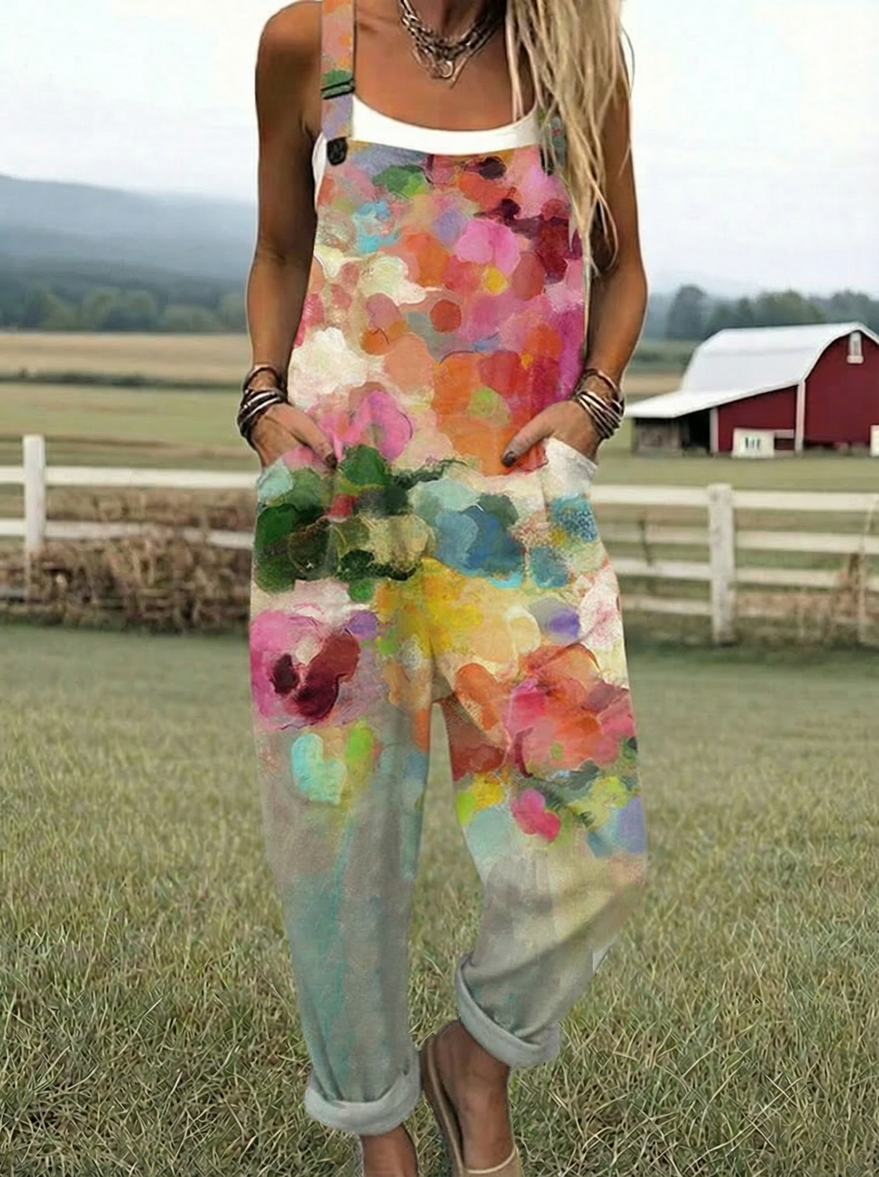 Nicky | Combinaison Artistique avec Fleurs