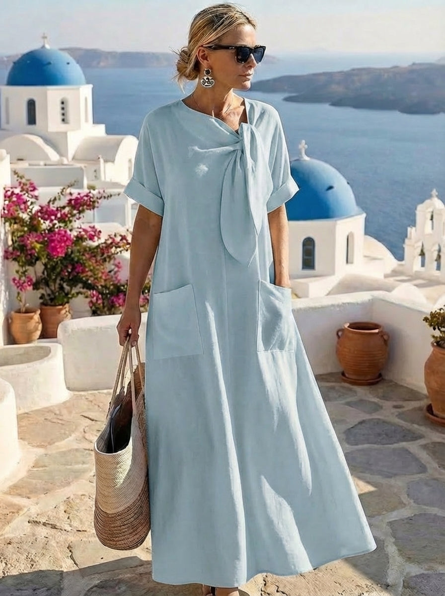 Fleur™ Robe Élégante avec Poches