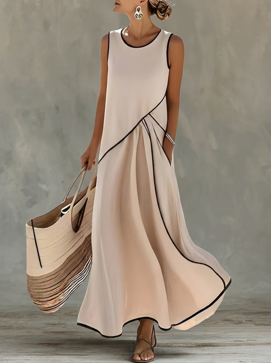 Saige -  Robe d'Été Rayée