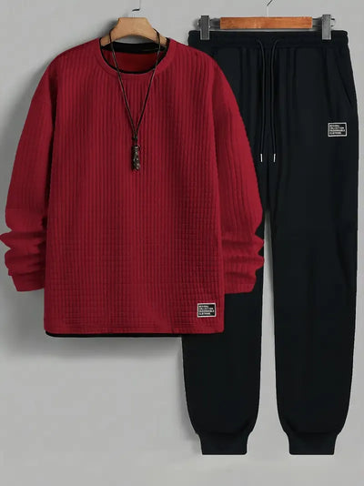 Derrel™  | Ensemble gaufré à col rond