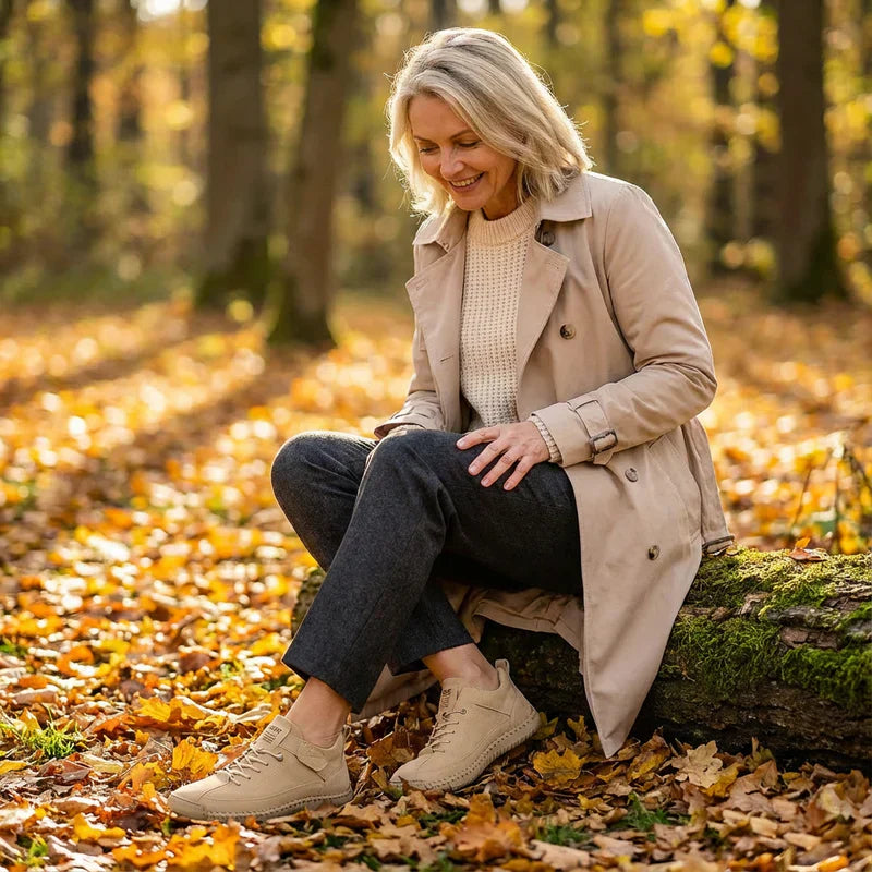 Gisela - Chaussures confortables effet peau