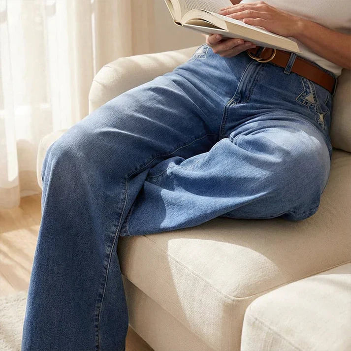 Paula™ | Jean taille haute à jambe large