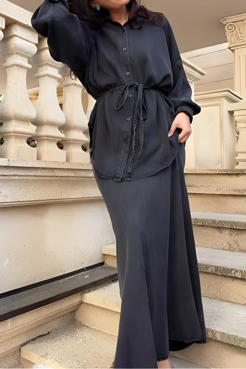 Radomira – ensemble d'un blouse nouée