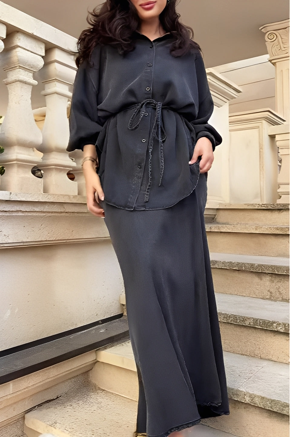 Radomira – ensemble d'un blouse nouée
