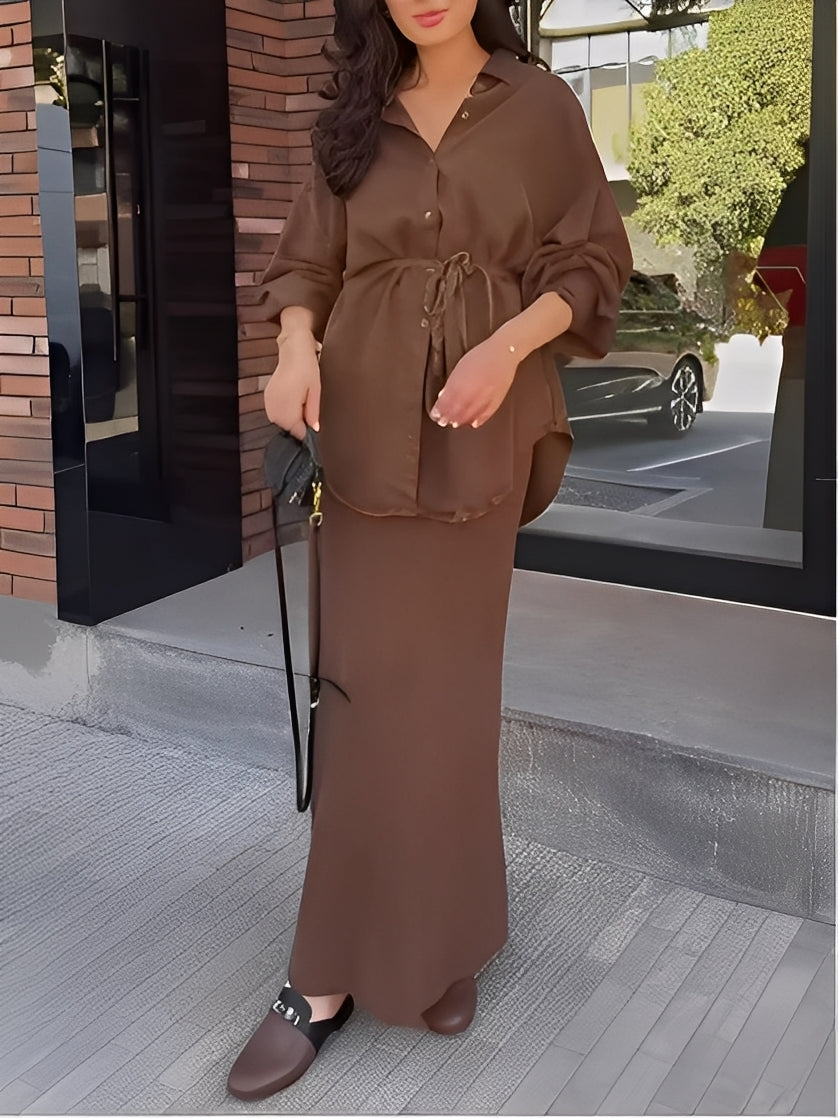 Radomira – ensemble d'un blouse nouée
