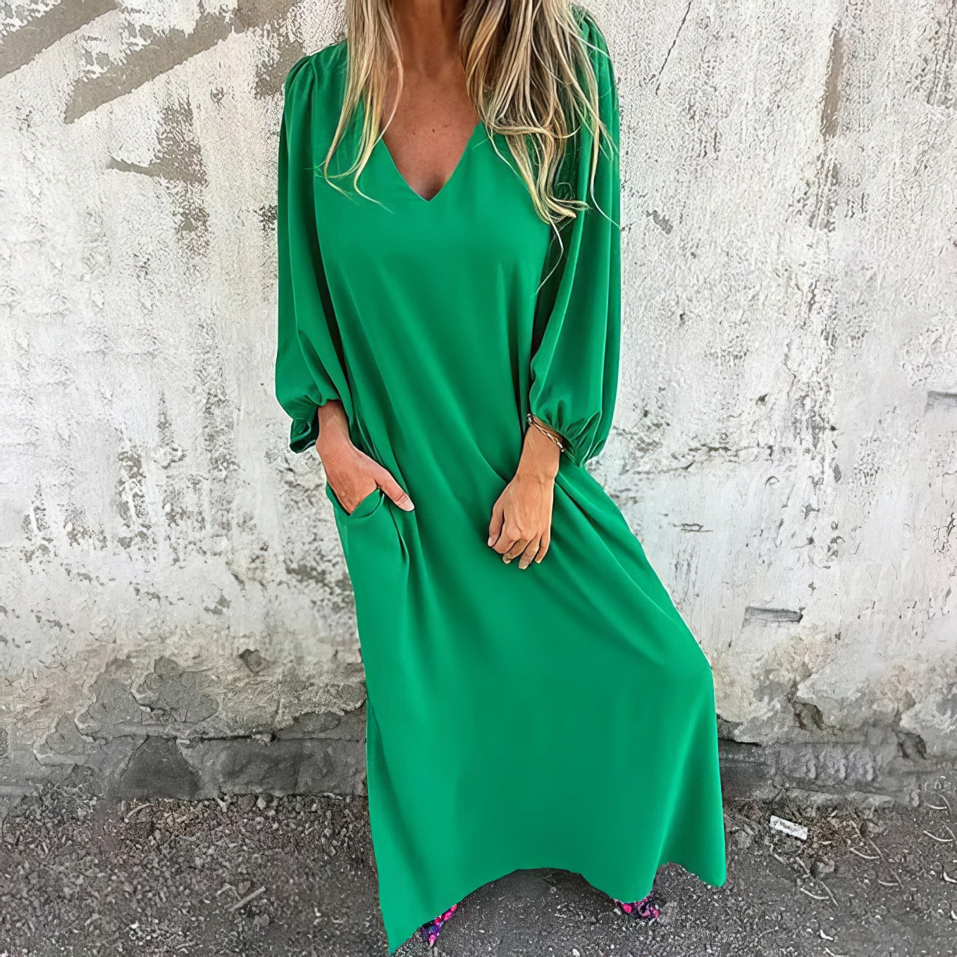 LIVIA | Robe Bohémienne Longue avec Poches et Coupe Stylée